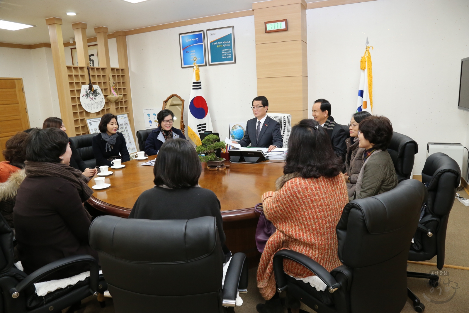 사립유치원연합회 남구분회 후원금 전달 의 사진