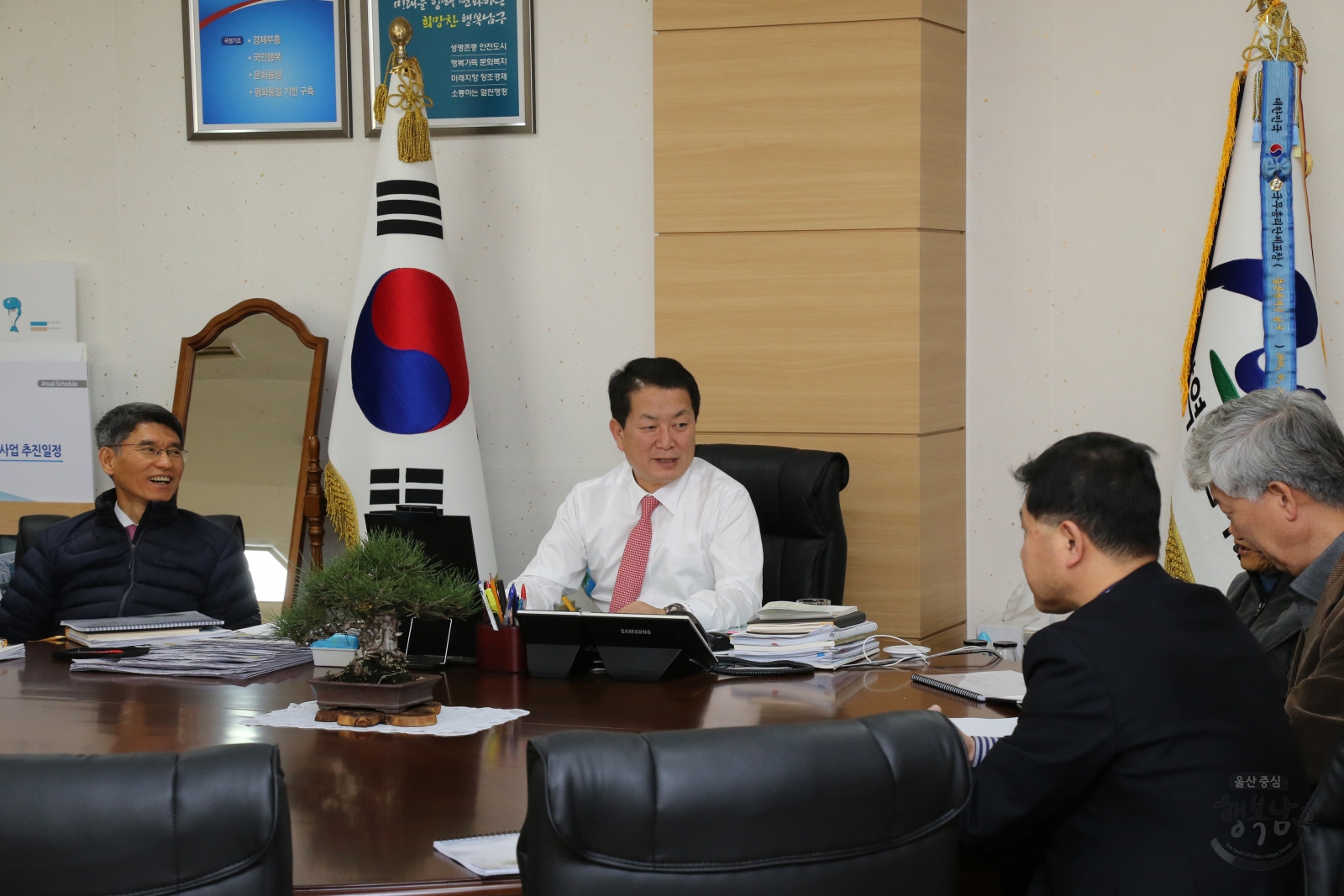 삼산디자인거리 공중보행로 설치사업 기본 및 실시설계용역 중간보고회 의 사진