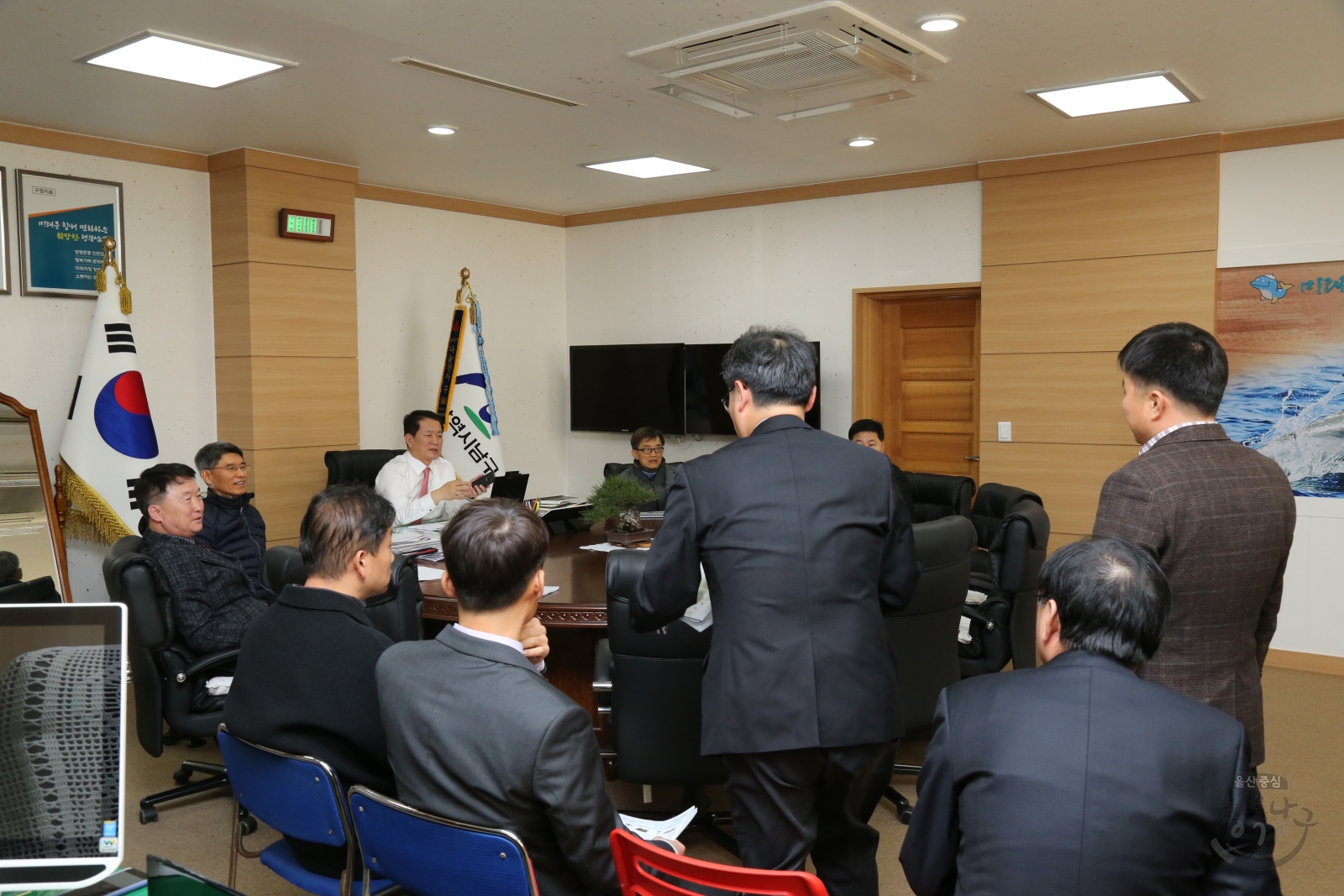 삼산디자인거리 공중보행로 설치사업 기본 및 실시설계용역 중간보고회 의 사진