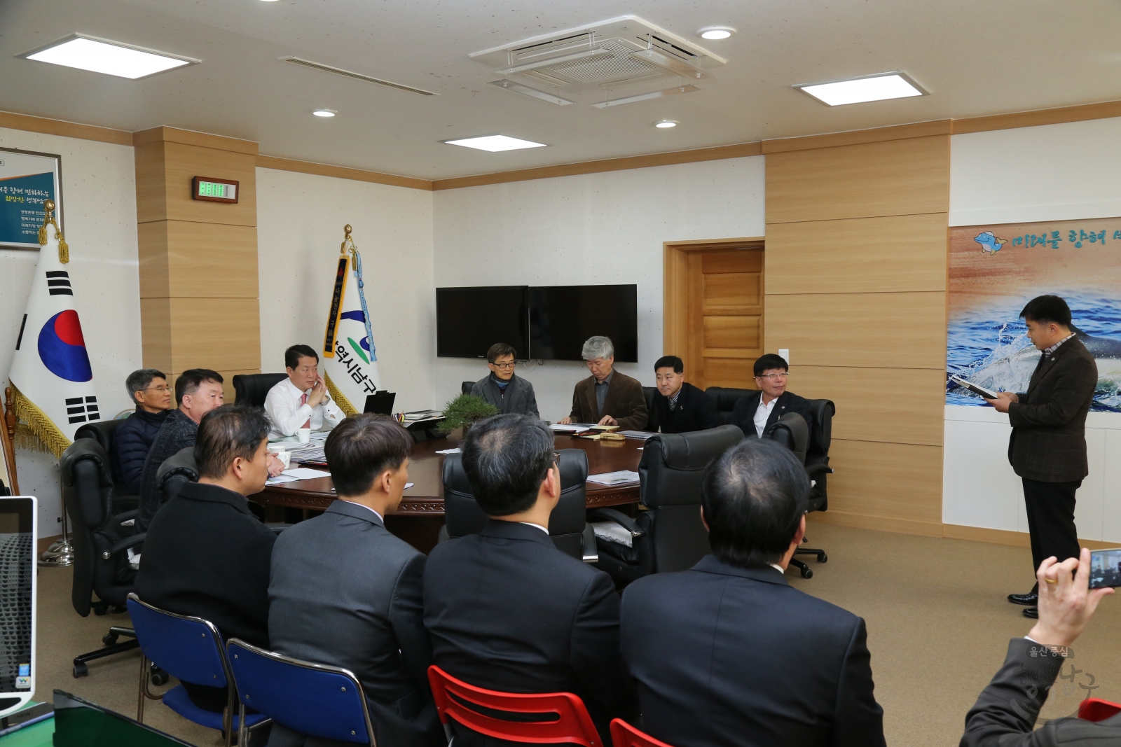 삼산디자인거리 공중보행로 설치사업 기본 및 실시설계용역 중간보고회 의 사진