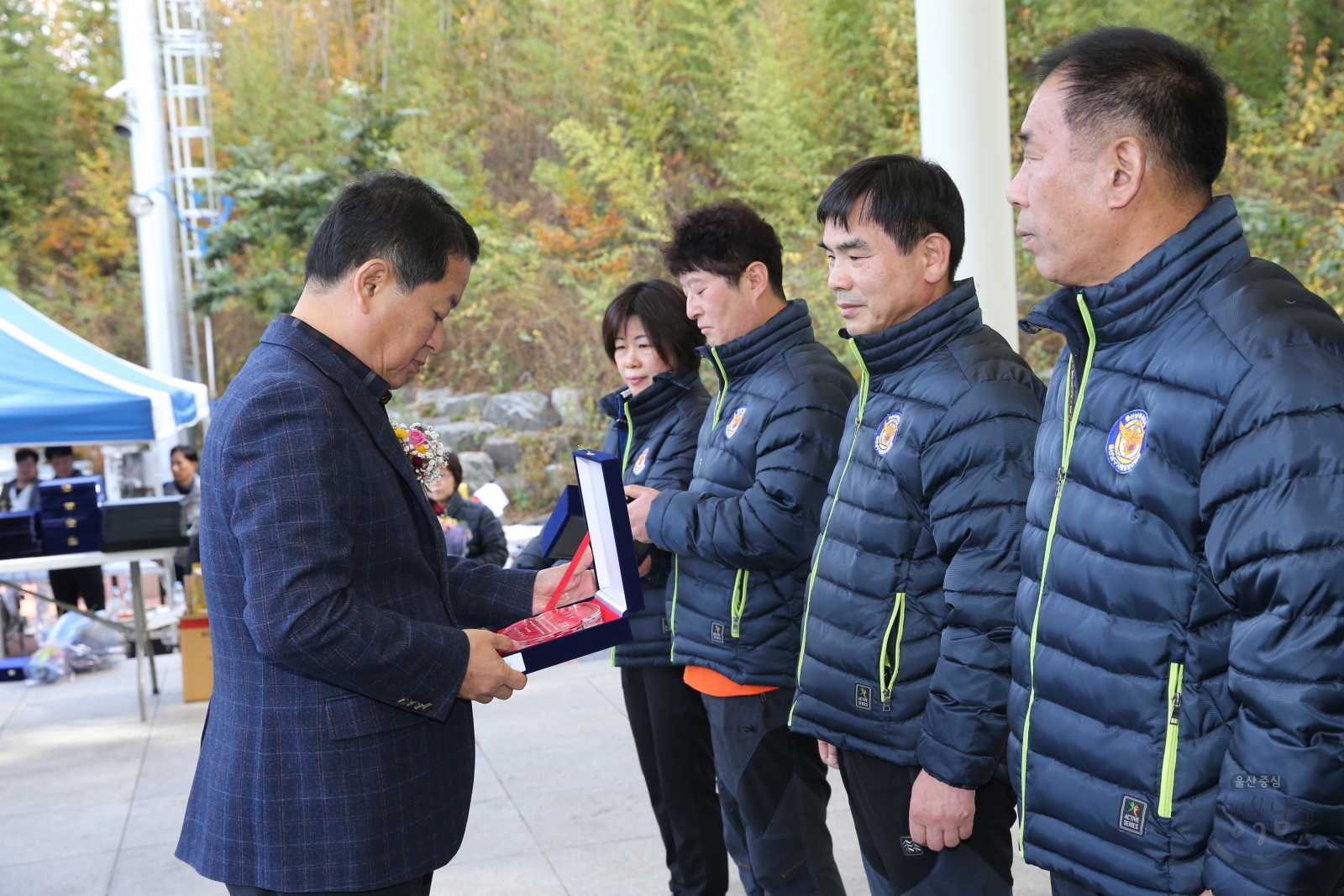 남구자율방범연합회 전진대회 의 사진