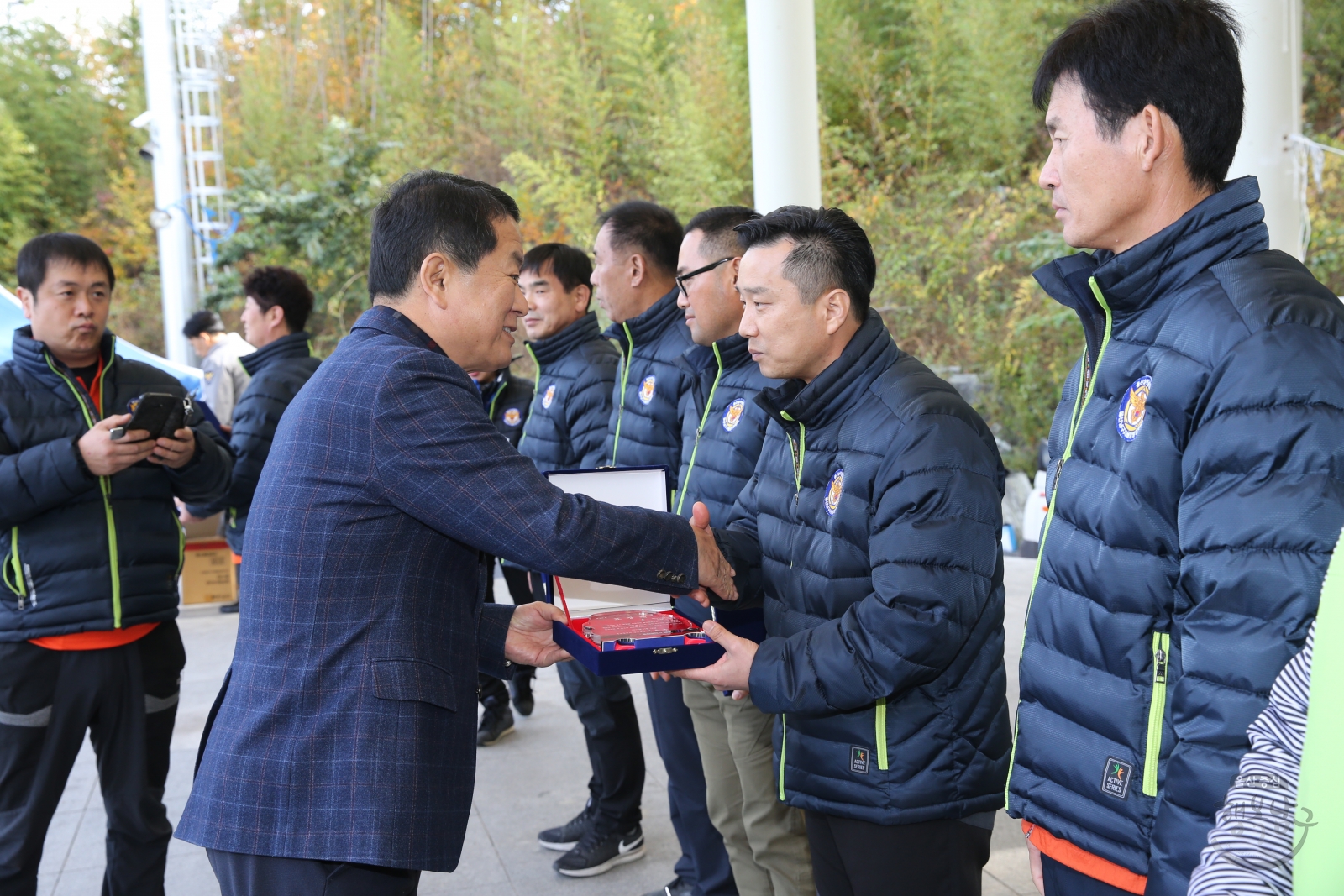 남구자율방범연합회 전진대회 의 사진