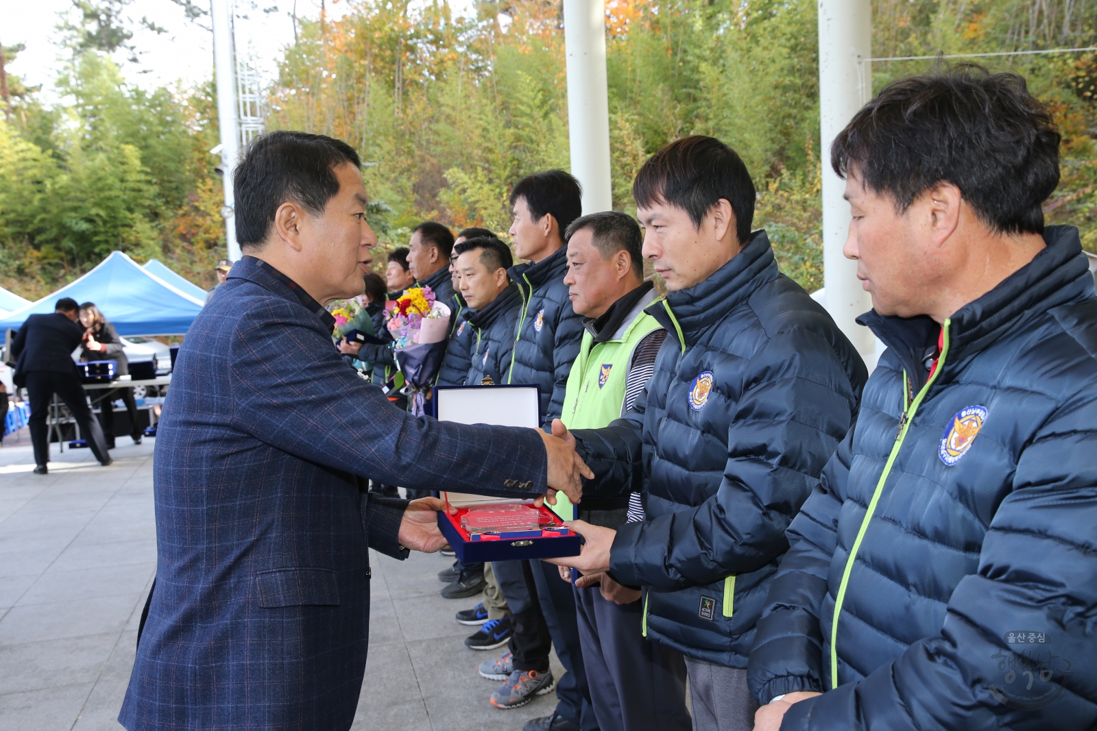 남구자율방범연합회 전진대회 의 사진