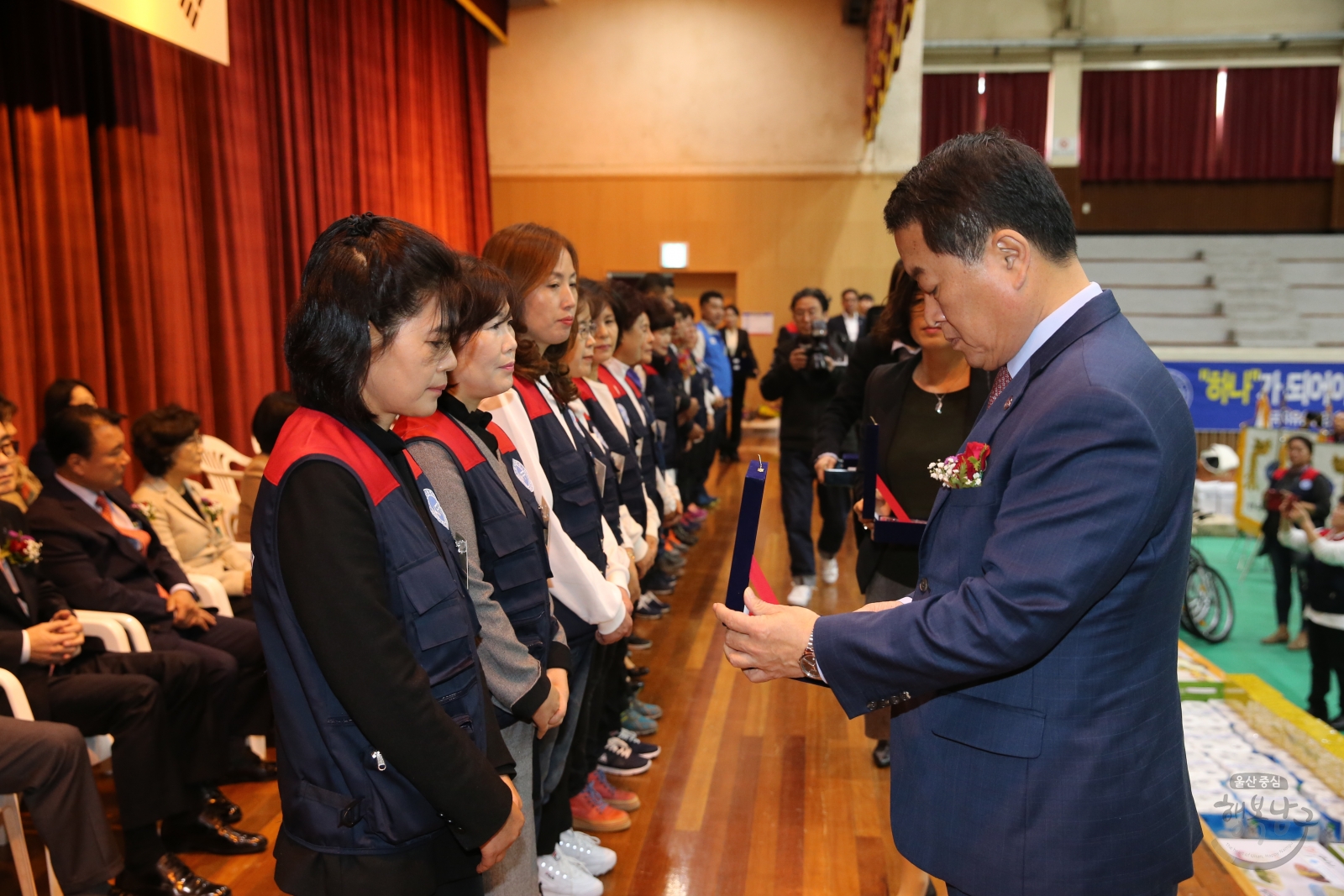 한국자유총연맹 한반도 평화통일 염원을 위한 시민의식 결의대회 의 사진