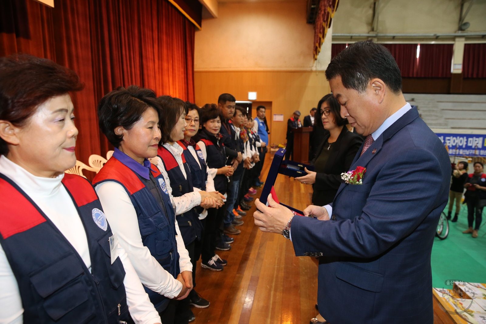 한국자유총연맹 한반도 평화통일 염원을 위한 시민의식 결의대회 의 사진