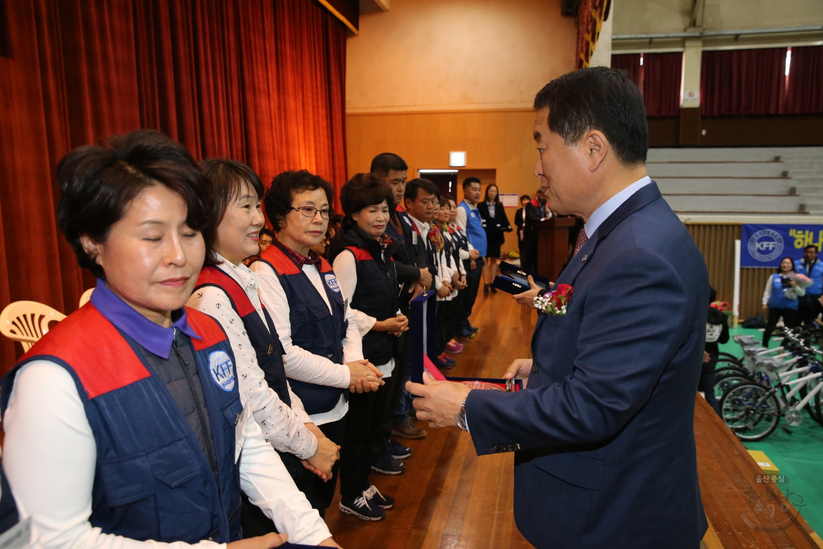 한국자유총연맹 한반도 평화통일 염원을 위한 시민의식 결의대회 의 사진