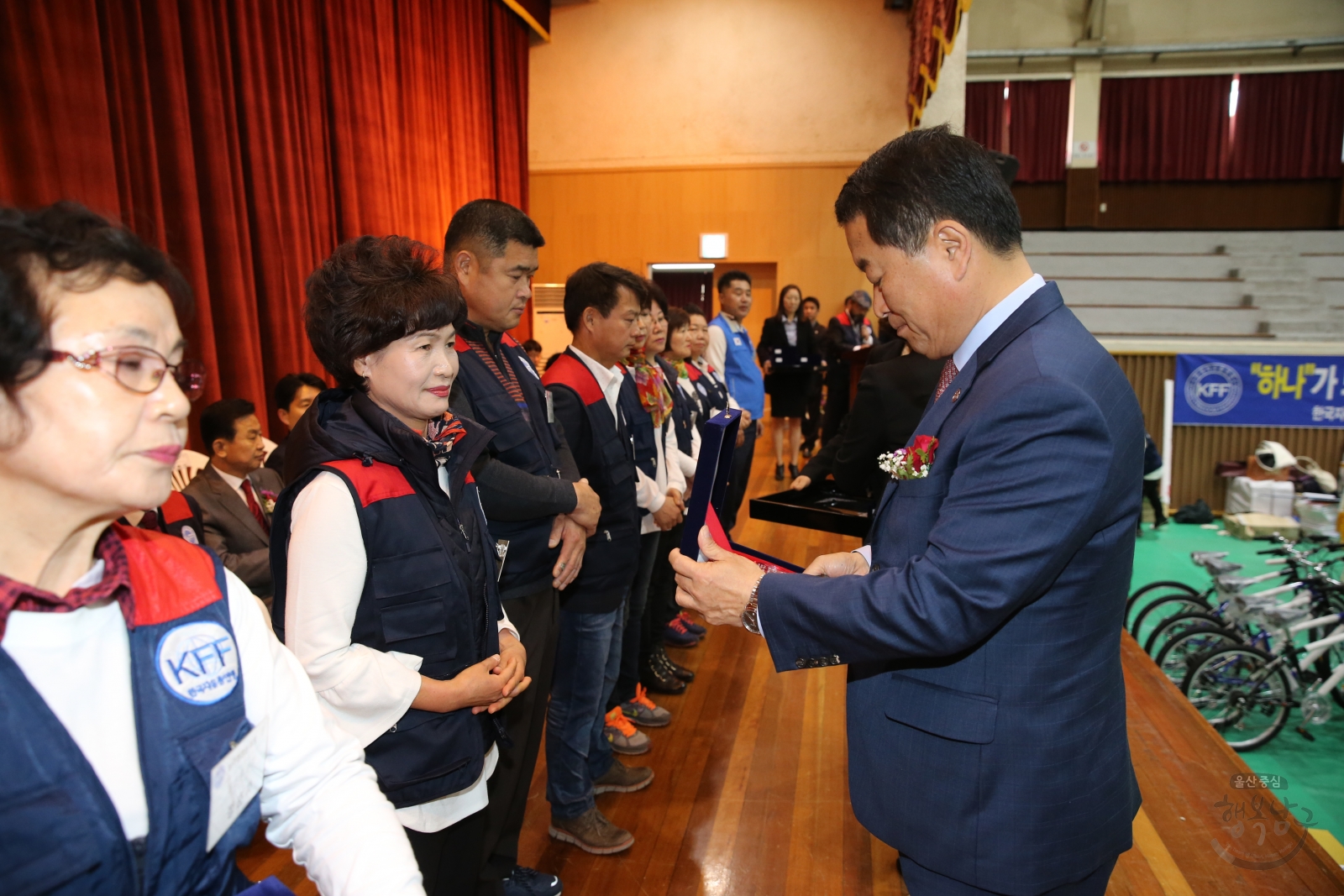 한국자유총연맹 한반도 평화통일 염원을 위한 시민의식 결의대회 의 사진