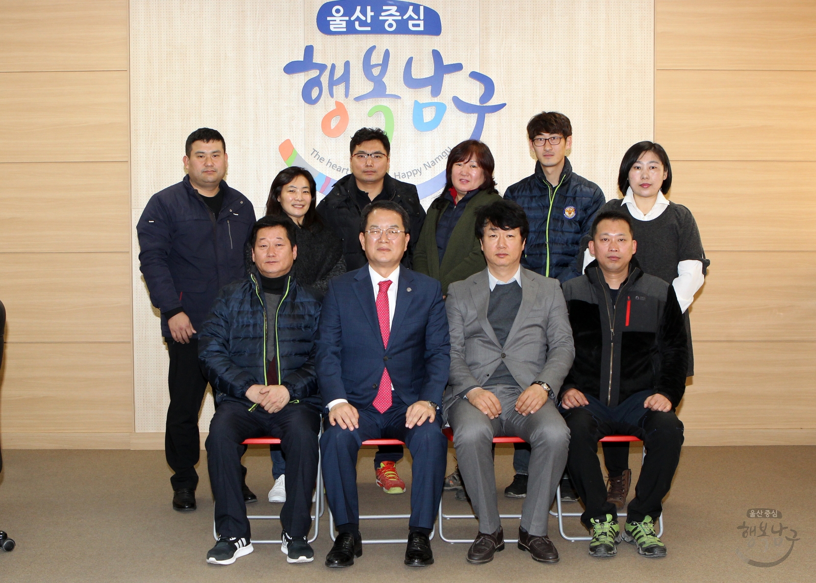 대현동 청년회임원진 내방 의 사진