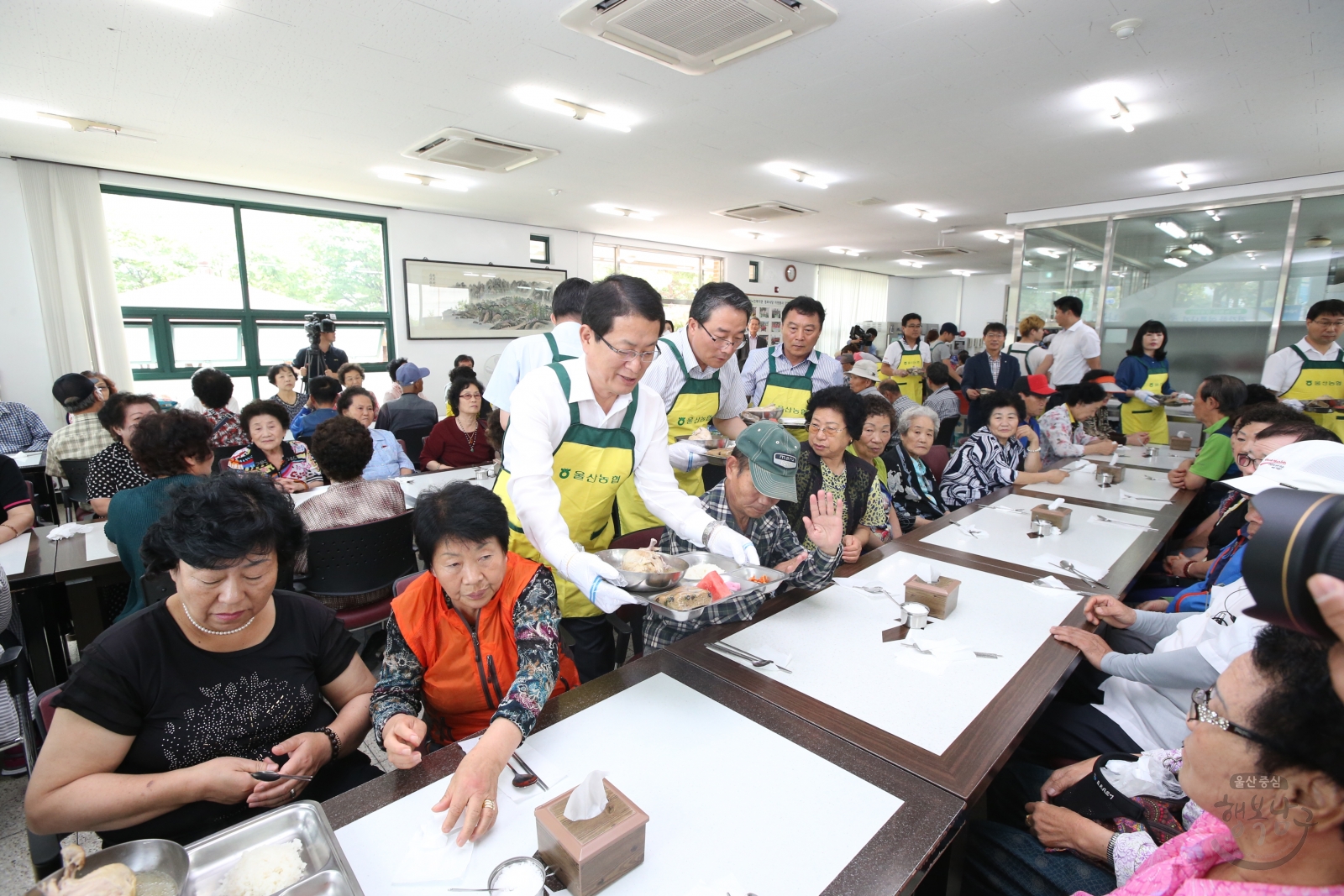 도산노인복지관 어르신 삼계탕 나눔행사 의 사진