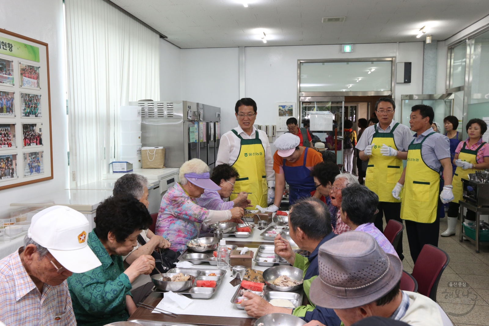 도산노인복지관 어르신 삼계탕 나눔행사 의 사진