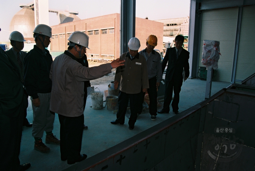 음식물 쓰레기 처리시설 신축현장 점검 의 사진