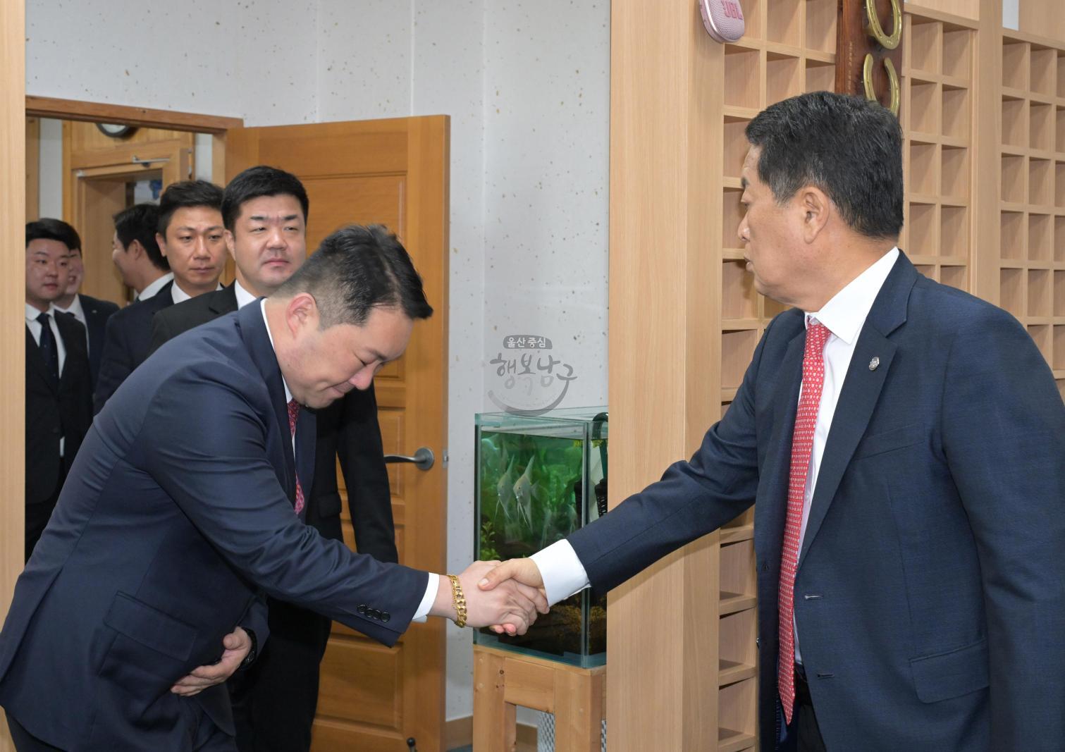 JCI 경남·울산지구 울산권역 회장단 내방 의 사진