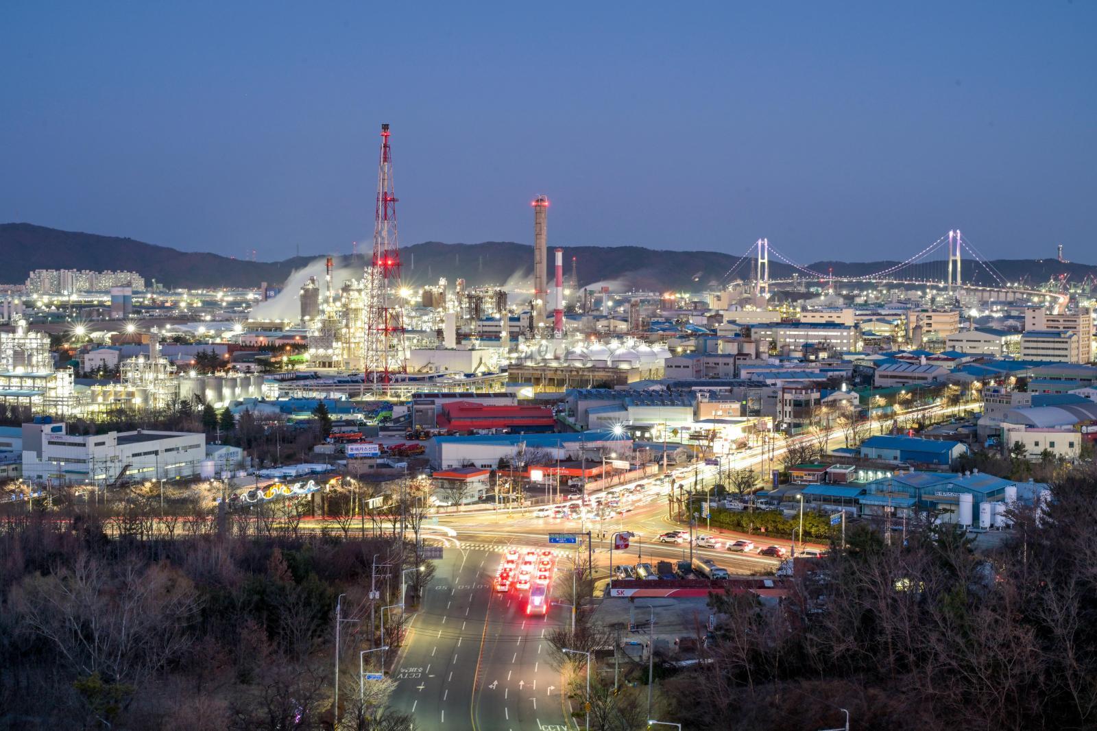 울산공단야경-울남9경 의 사진
