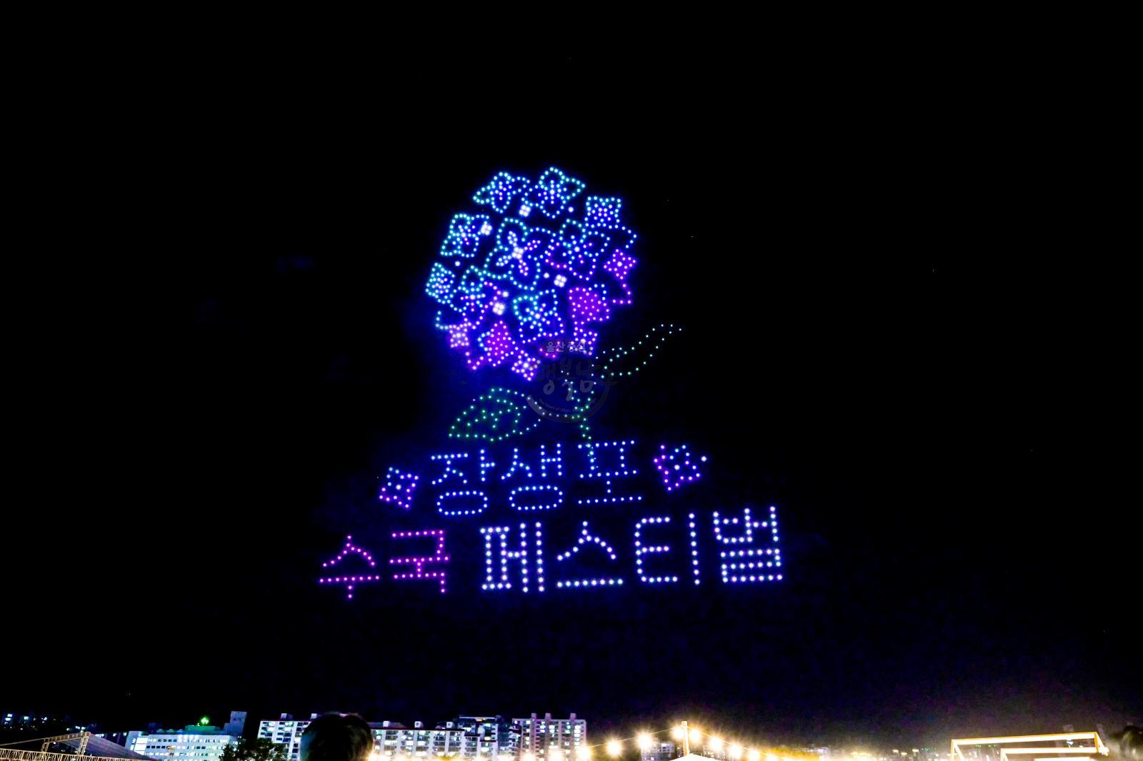 제6회 태화강 빛축제 드론쇼 의 사진