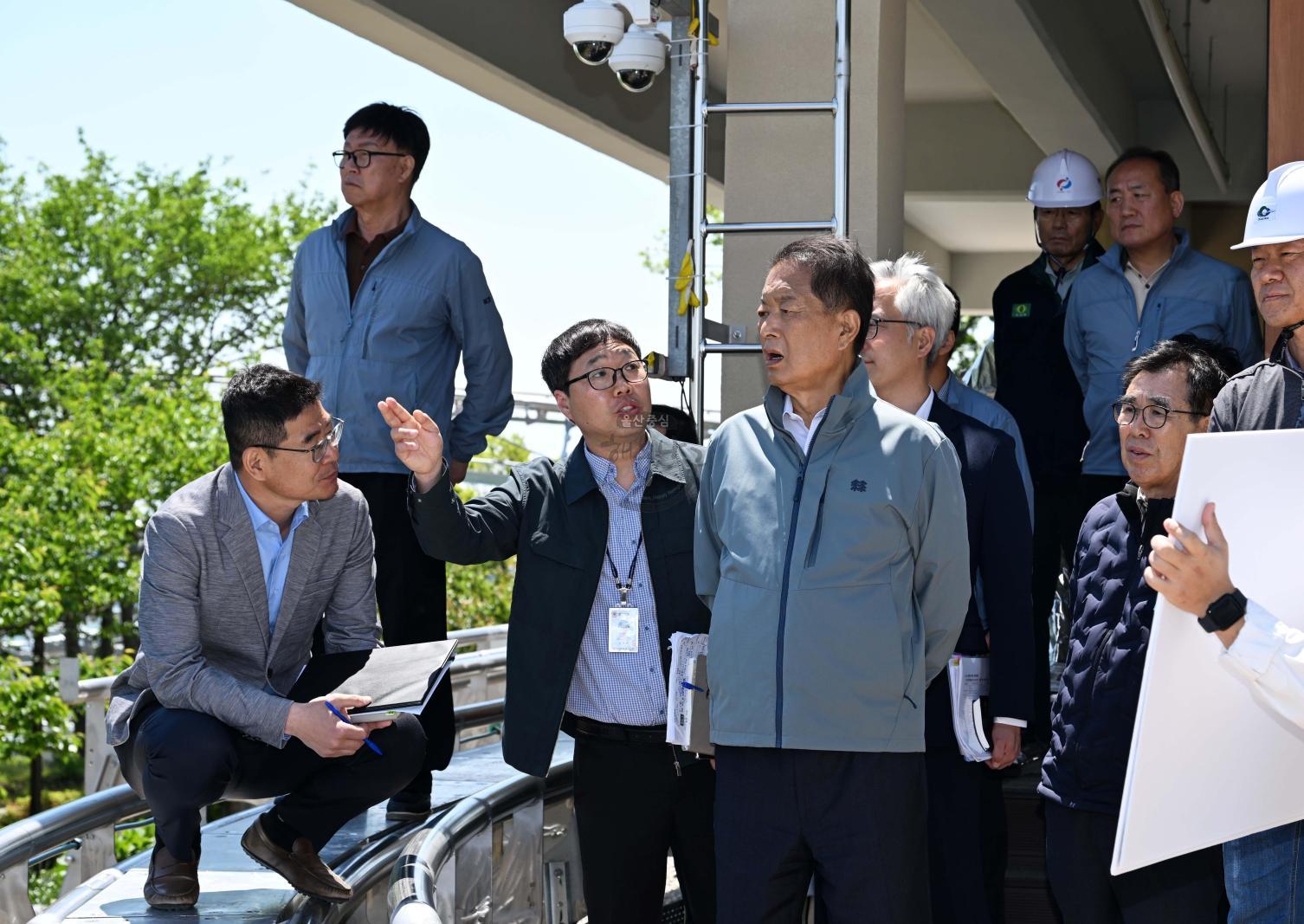 장생포 고래잠 조성사업 현장 점검 의 사진