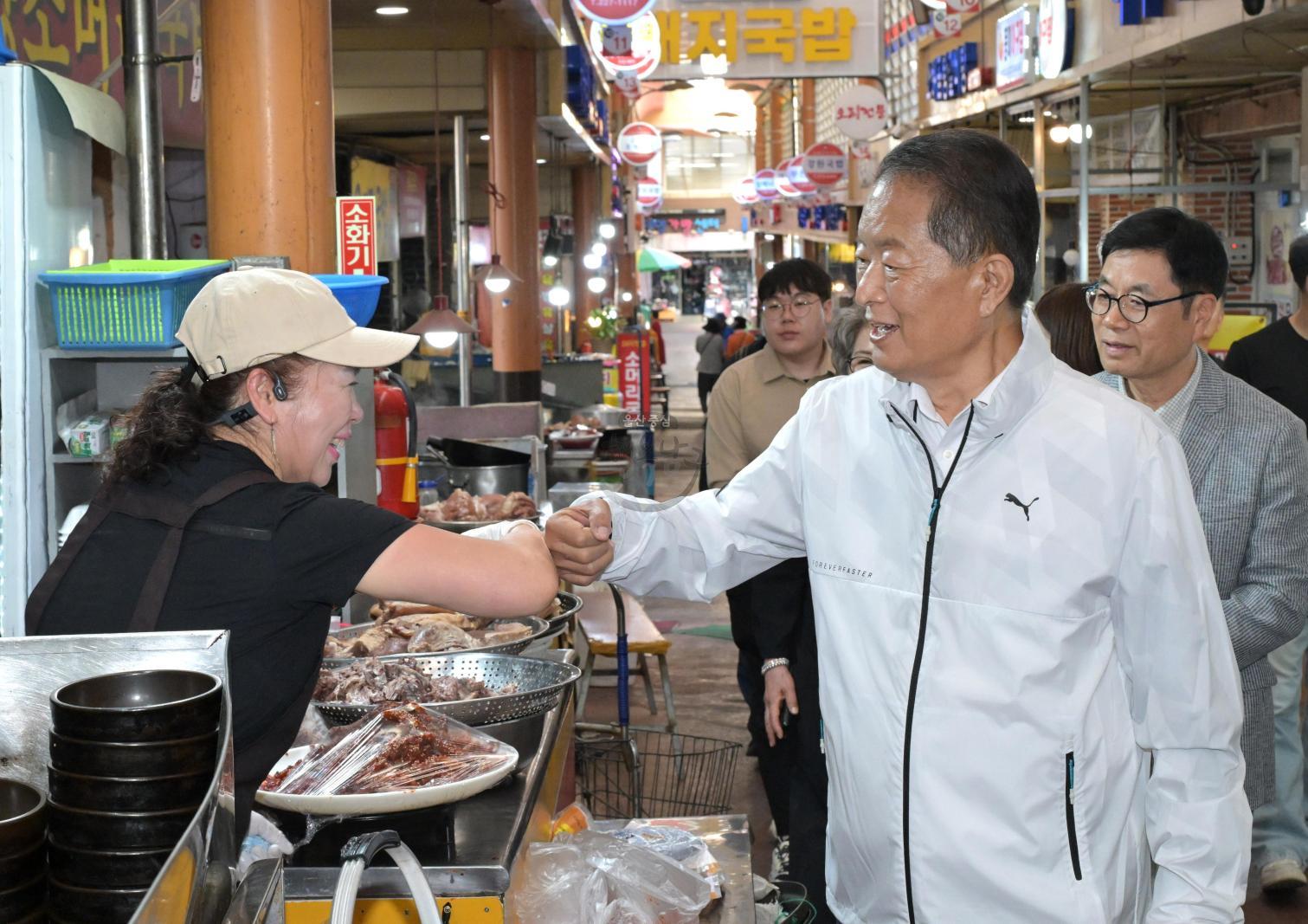신정상가시장 현장 방문 의 사진