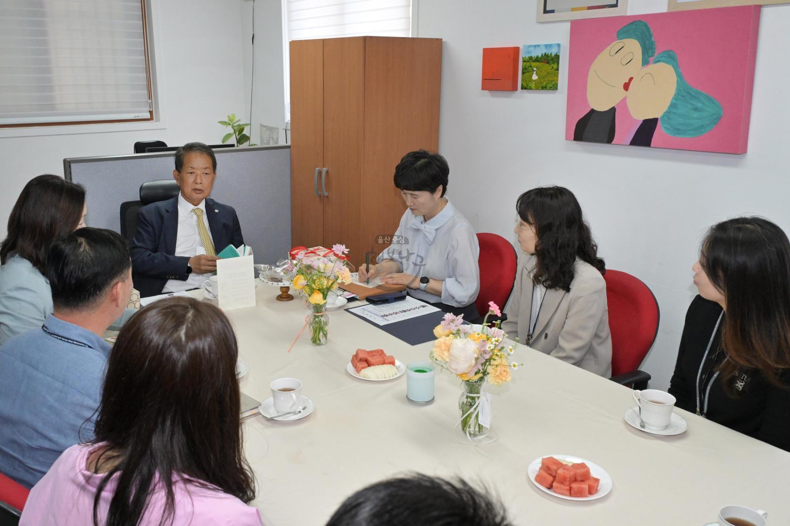 옥동 행정복지센터 격려 방문 의 사진