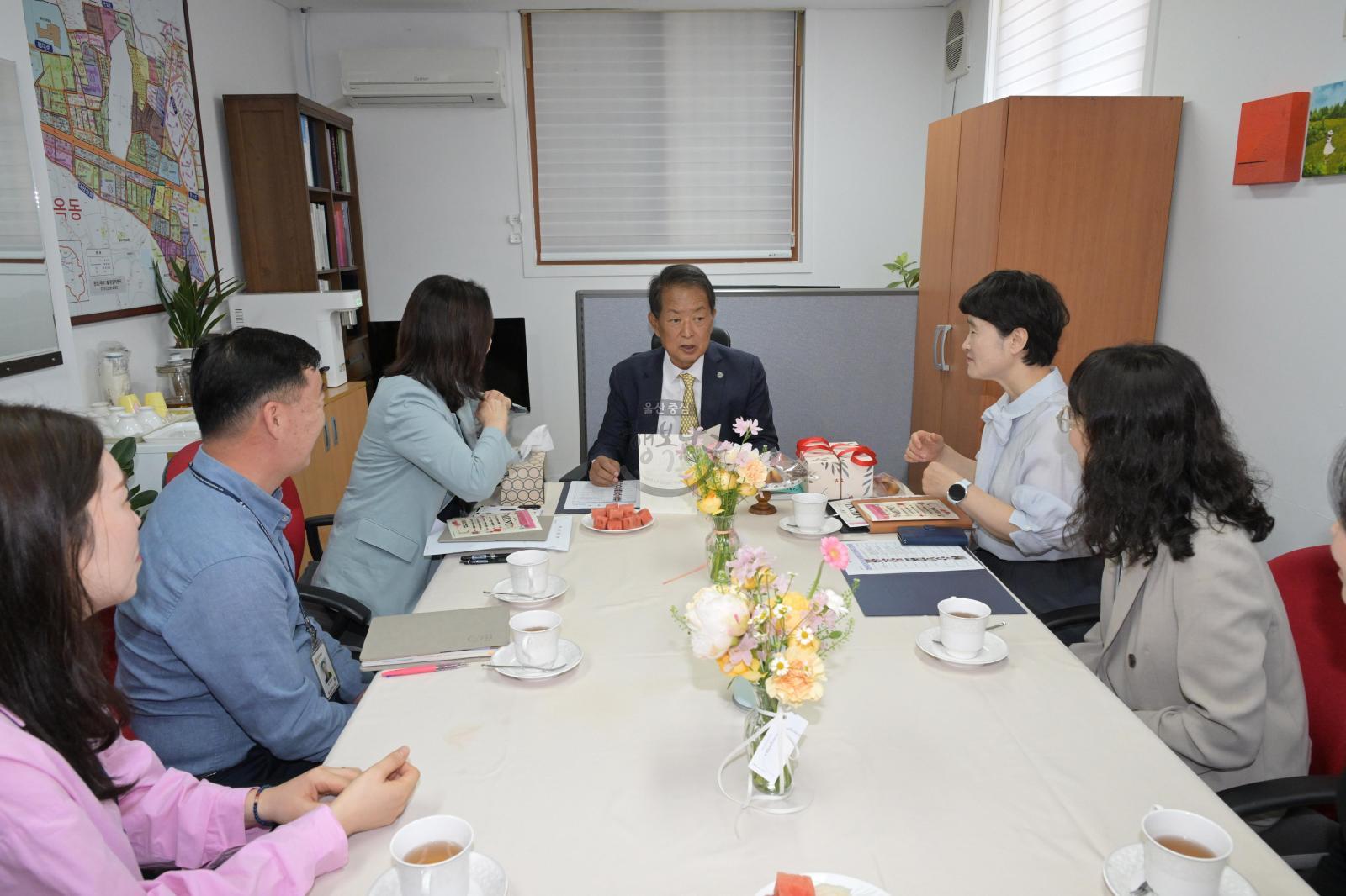 옥동 행정복지센터 격려 방문 의 사진