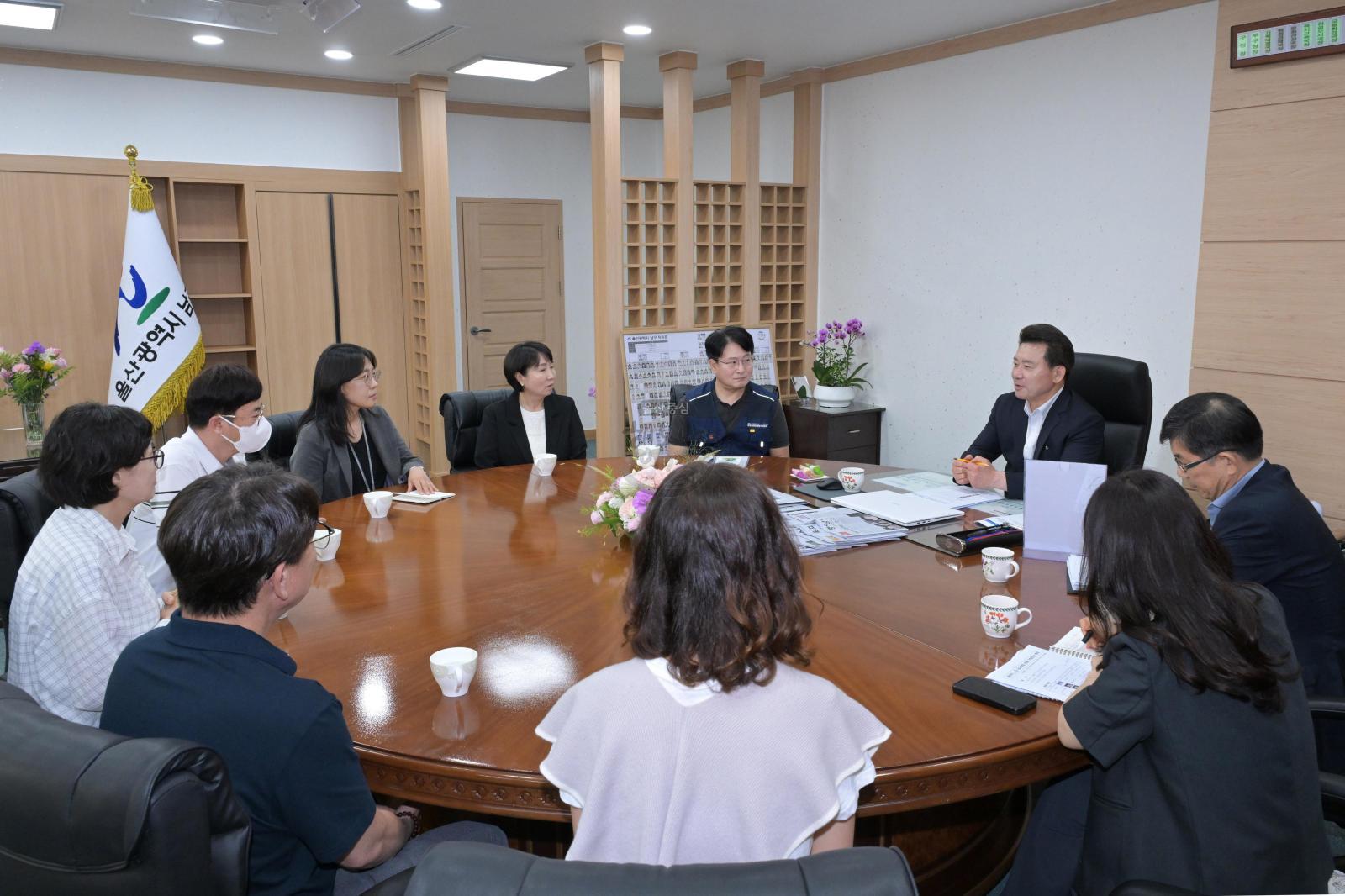 공무직노조 남구지회 임원 간담회 의 사진