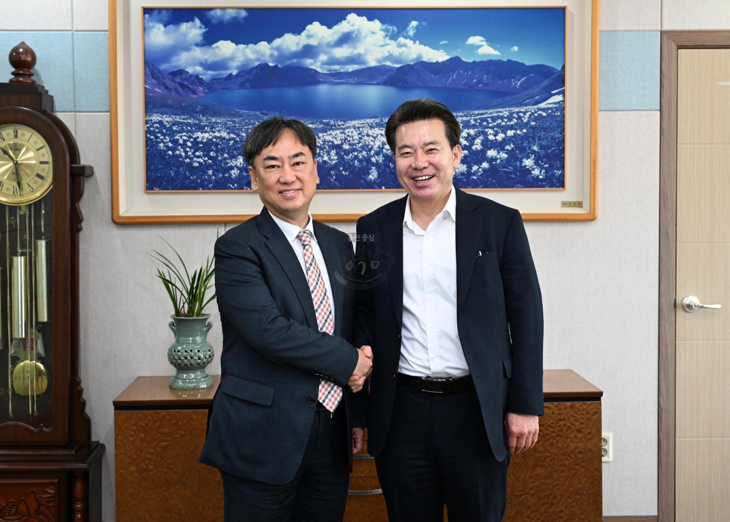 언론사방문(ubc울산방송, 울산광역매일, 울산종합일보) 의 사진
