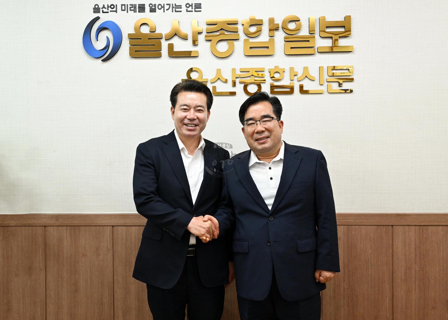 언론사방문(ubc울산방송, 울산광역매일, 울산종합일보) 의 사진