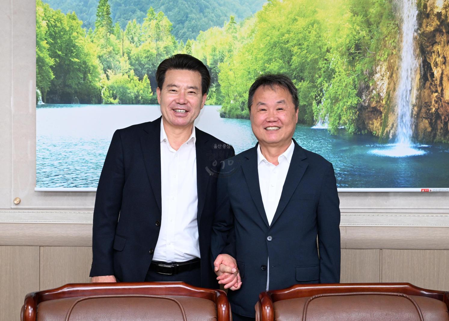 언론사방문(ubc울산방송, 울산광역매일, 울산종합일보) 의 사진