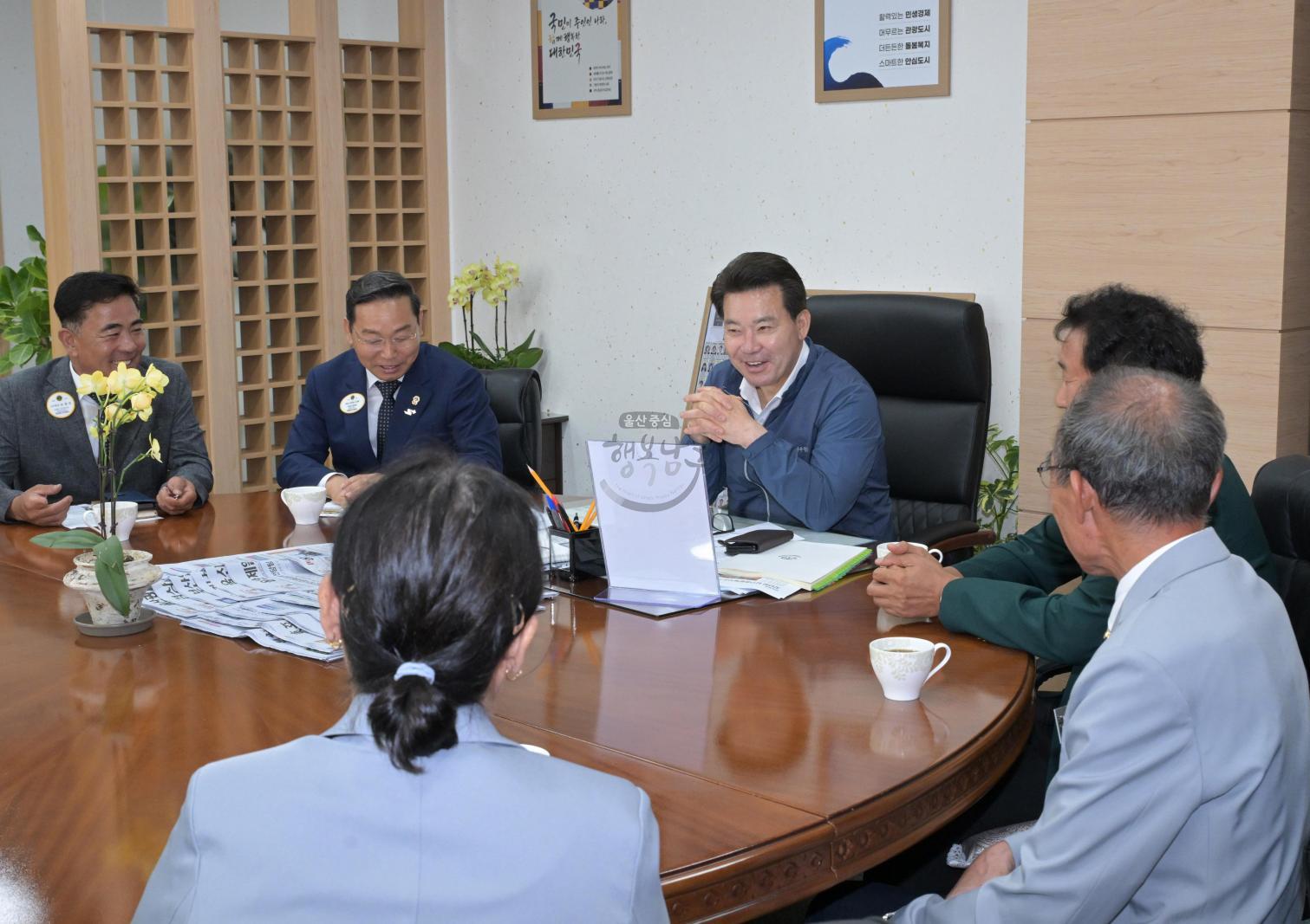 국제라이온스협회 355D지구 신임총재단 내방 의 사진