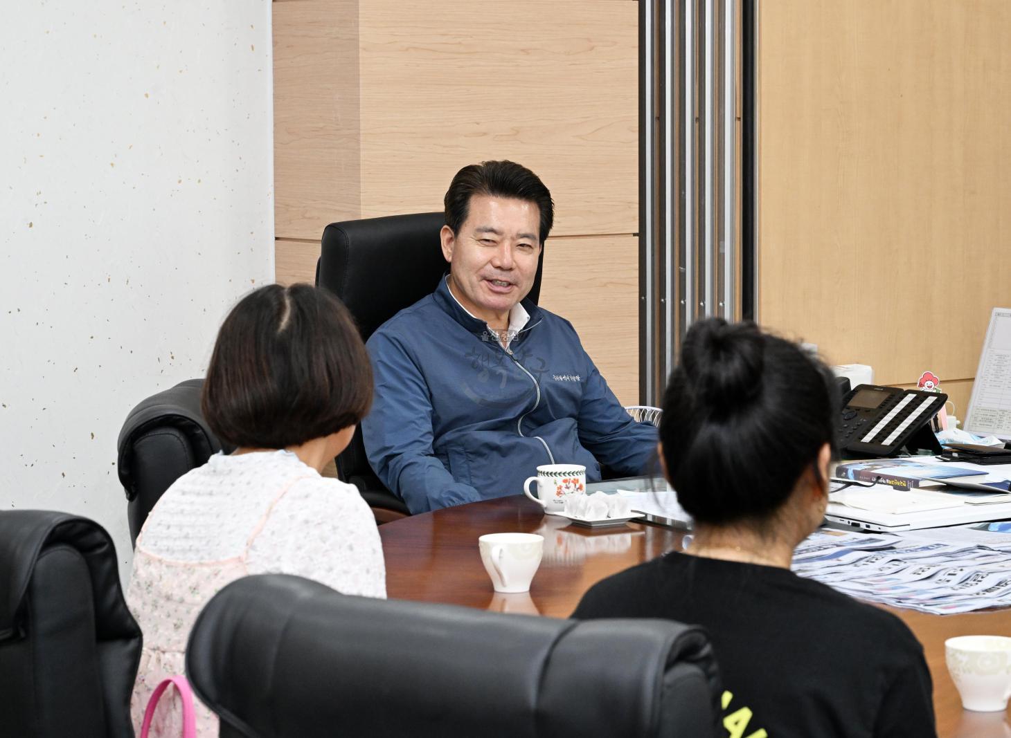 남구 여성자원봉사회 내방 의 사진