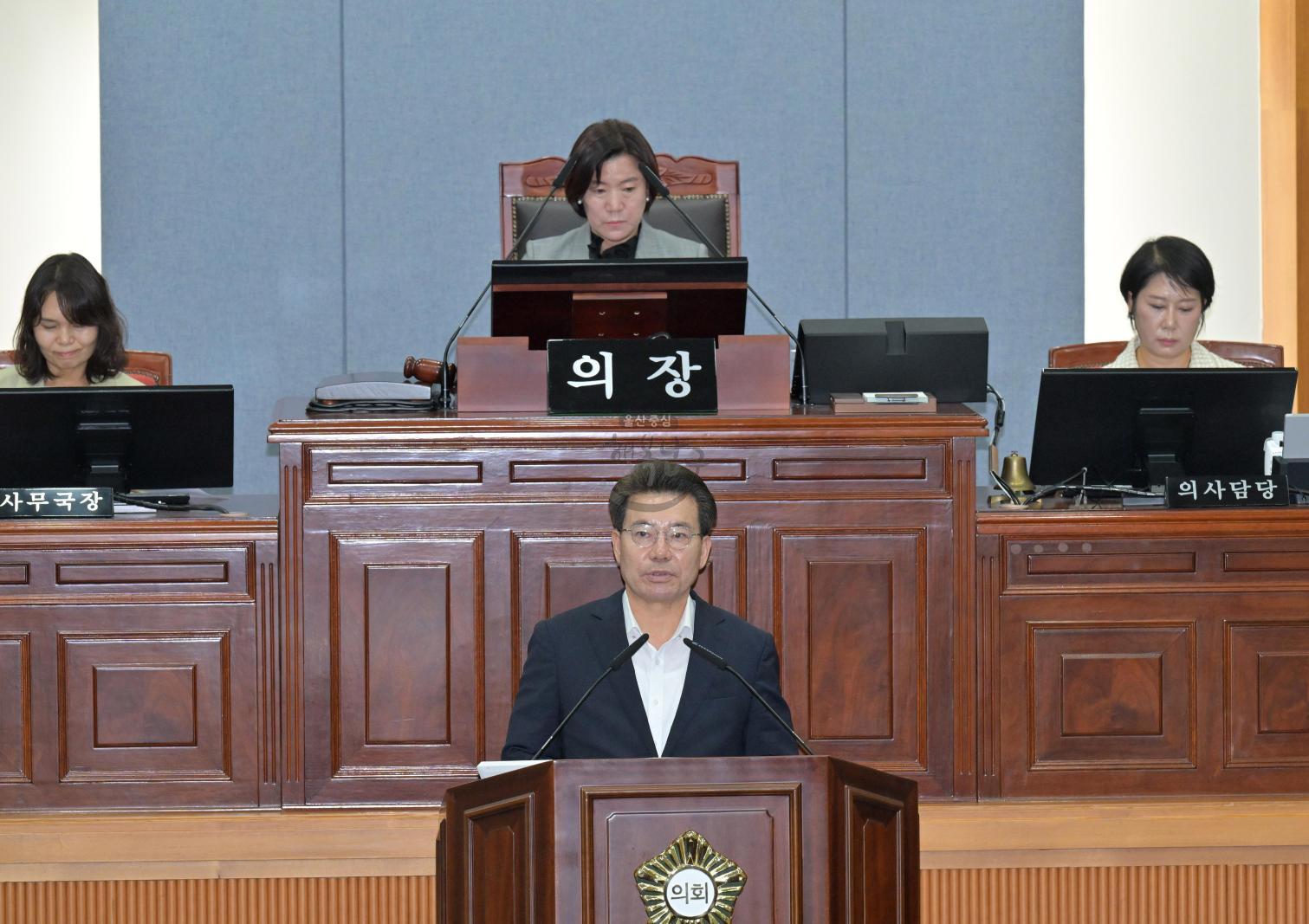 제280회 남구의회 정례회 제1차 본회의 (2차 추경예산안 제안설명) 의 사진