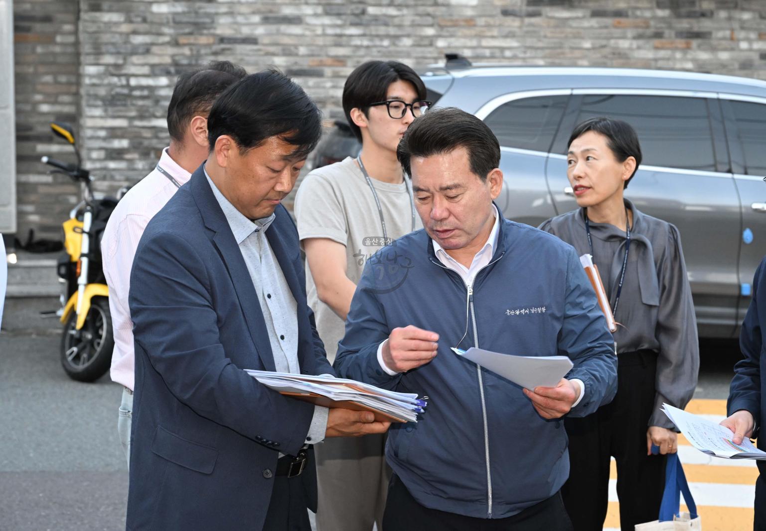 주요 거점시설 현장 방문 의 사진