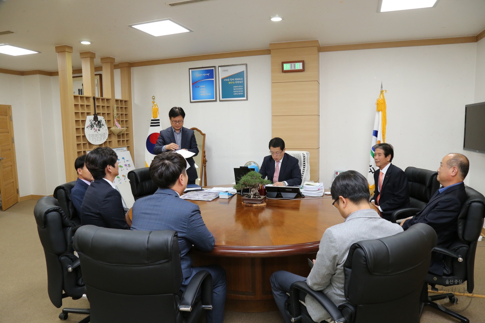 남구 생활폐기물 수집.운반 대행업체 이웃돕기 성금 전달식 의 사진