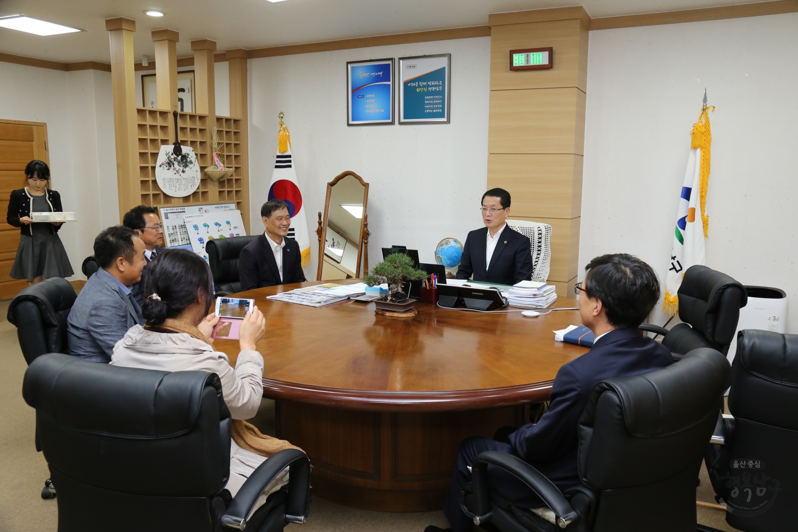 김종찬 자유총연맹 남구지회장 취임식 후원금 성금전달 의 사진