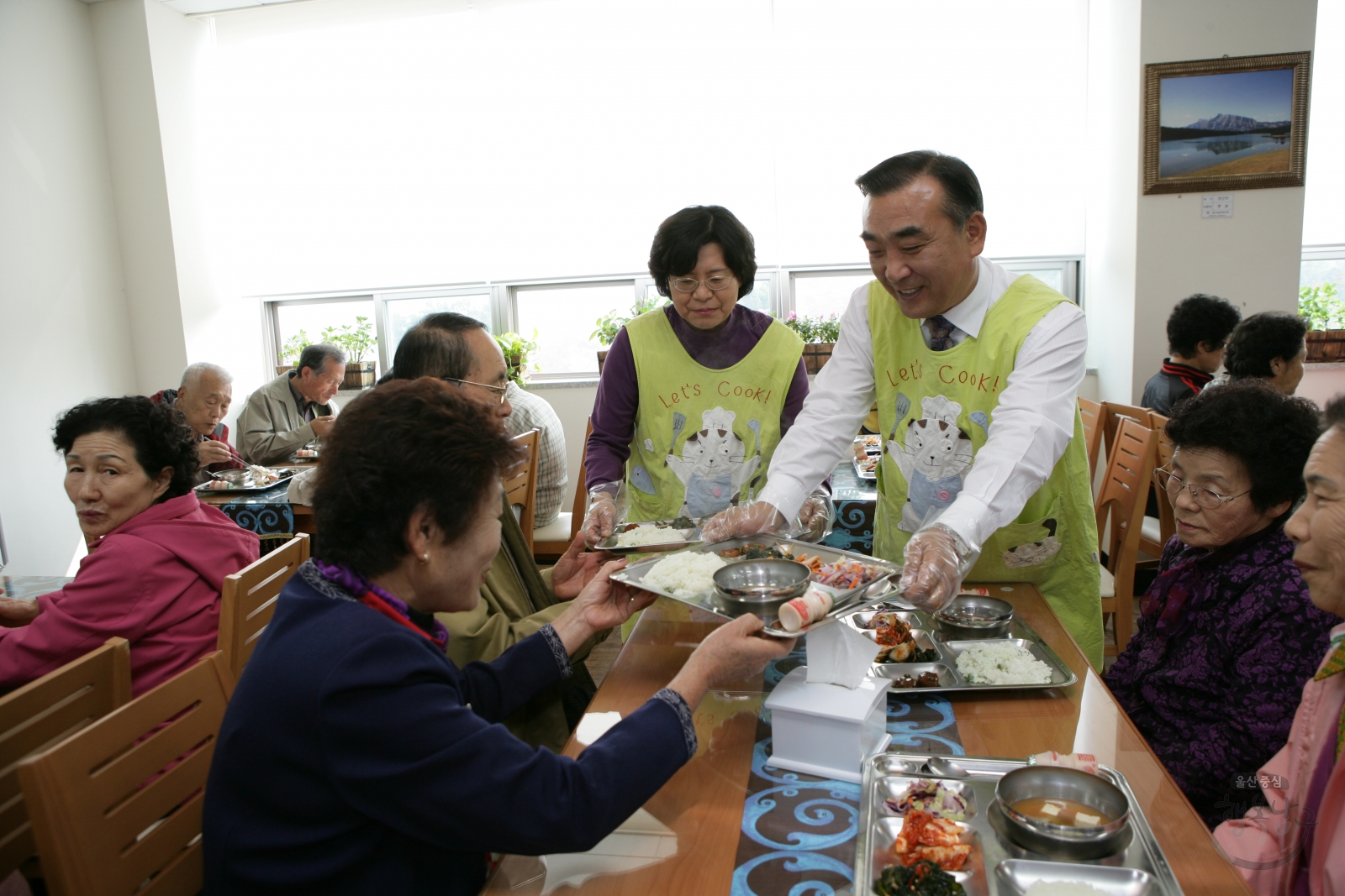 문수실버복지관 자원봉사 의 사진