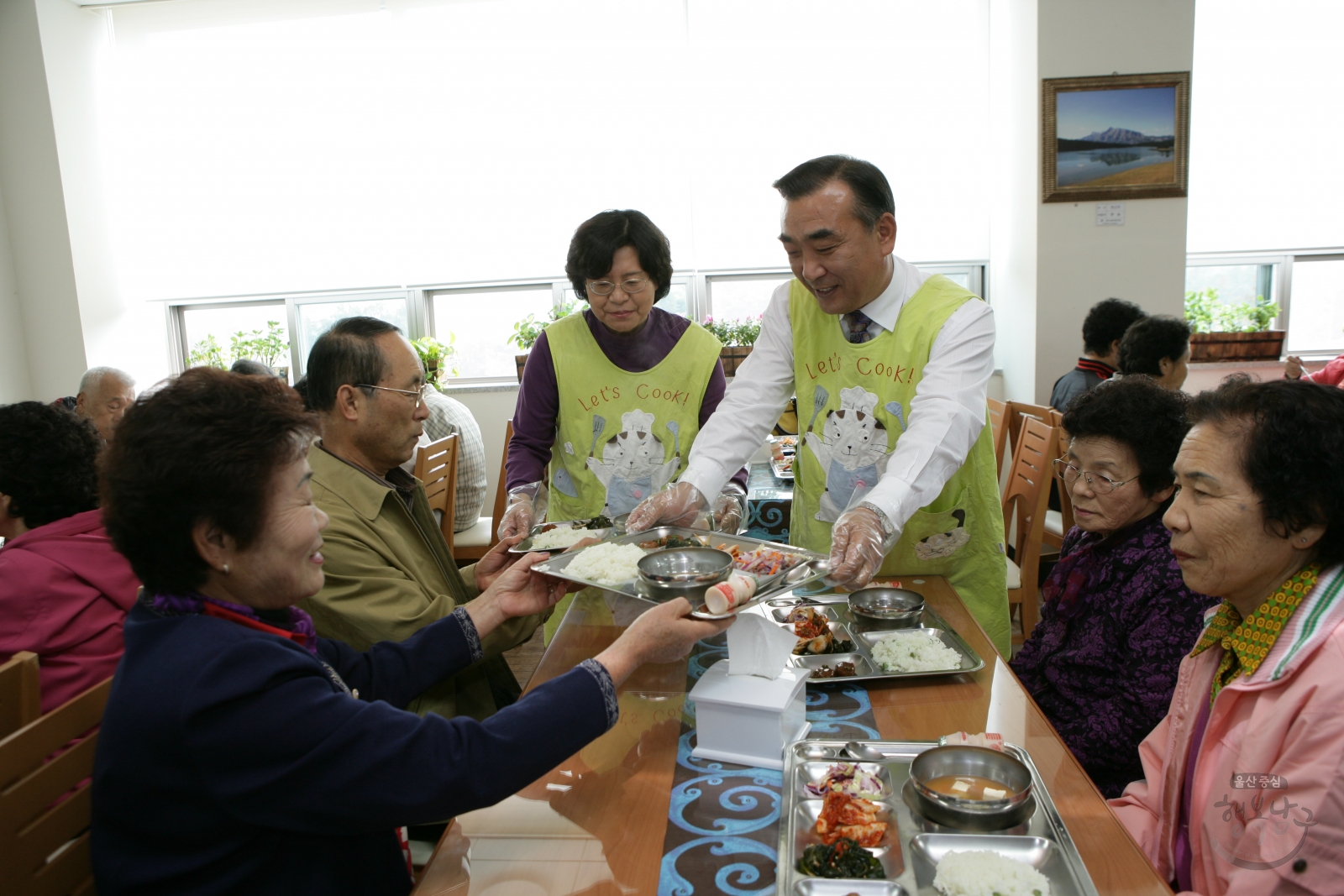 문수실버복지관 자원봉사 의 사진