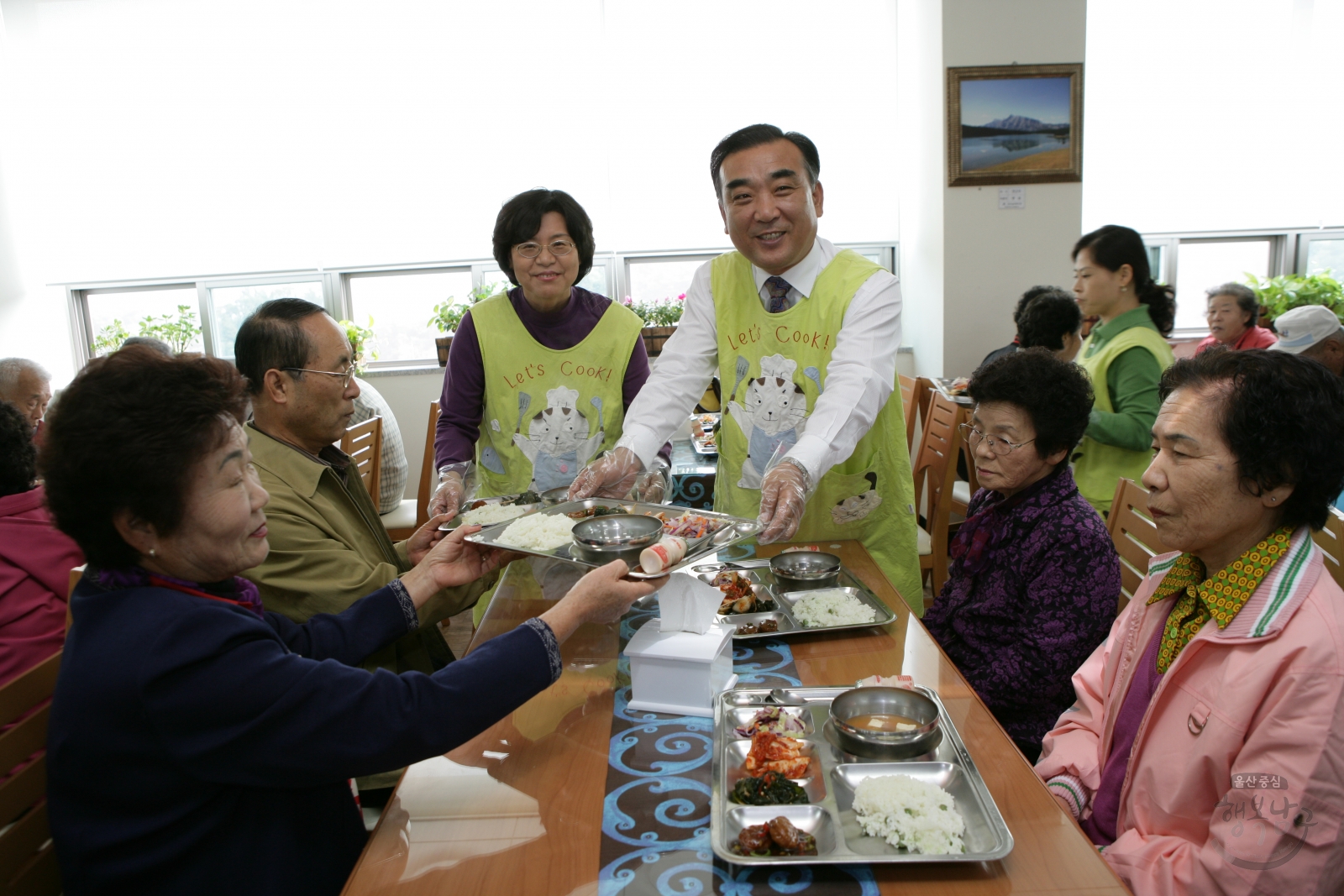 문수실버복지관 자원봉사 의 사진