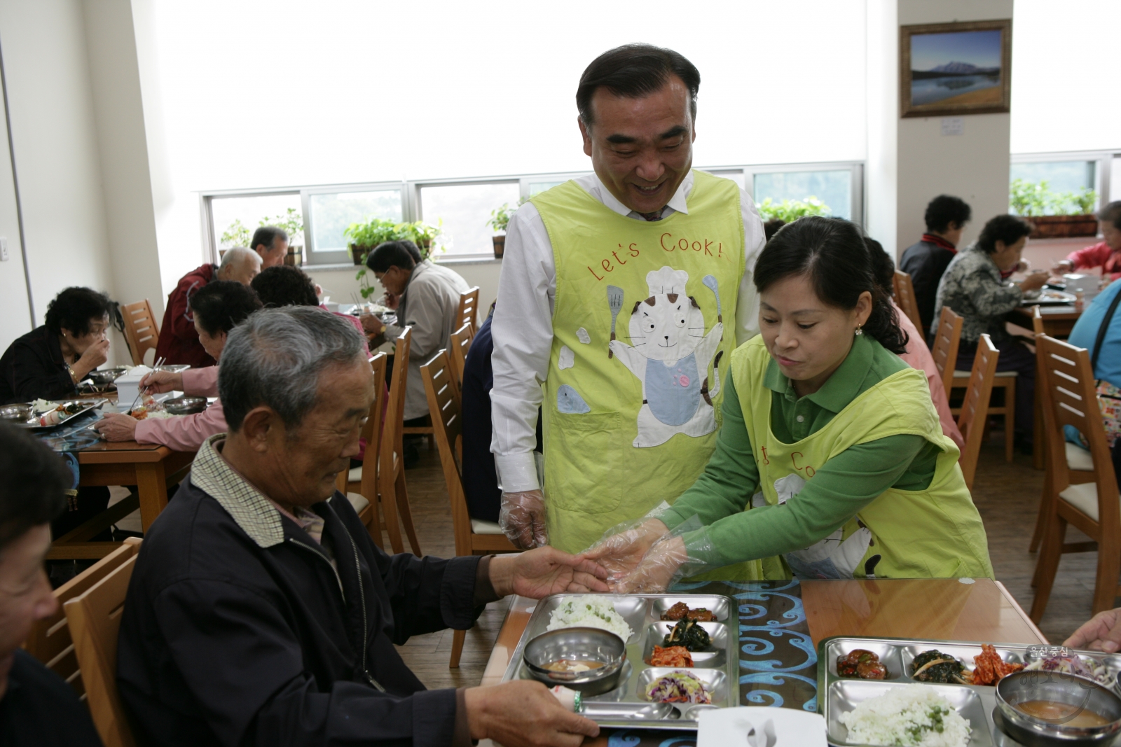 문수실버복지관 자원봉사 의 사진