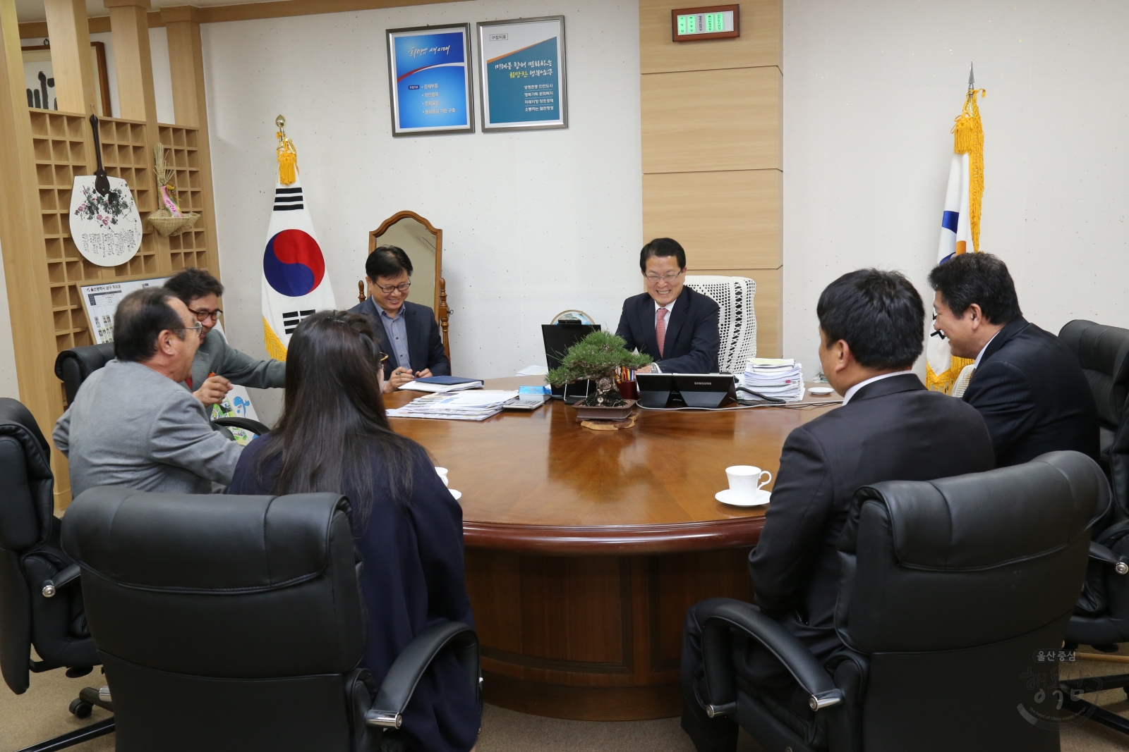 자율방범대 순찰차량 기증 의 사진