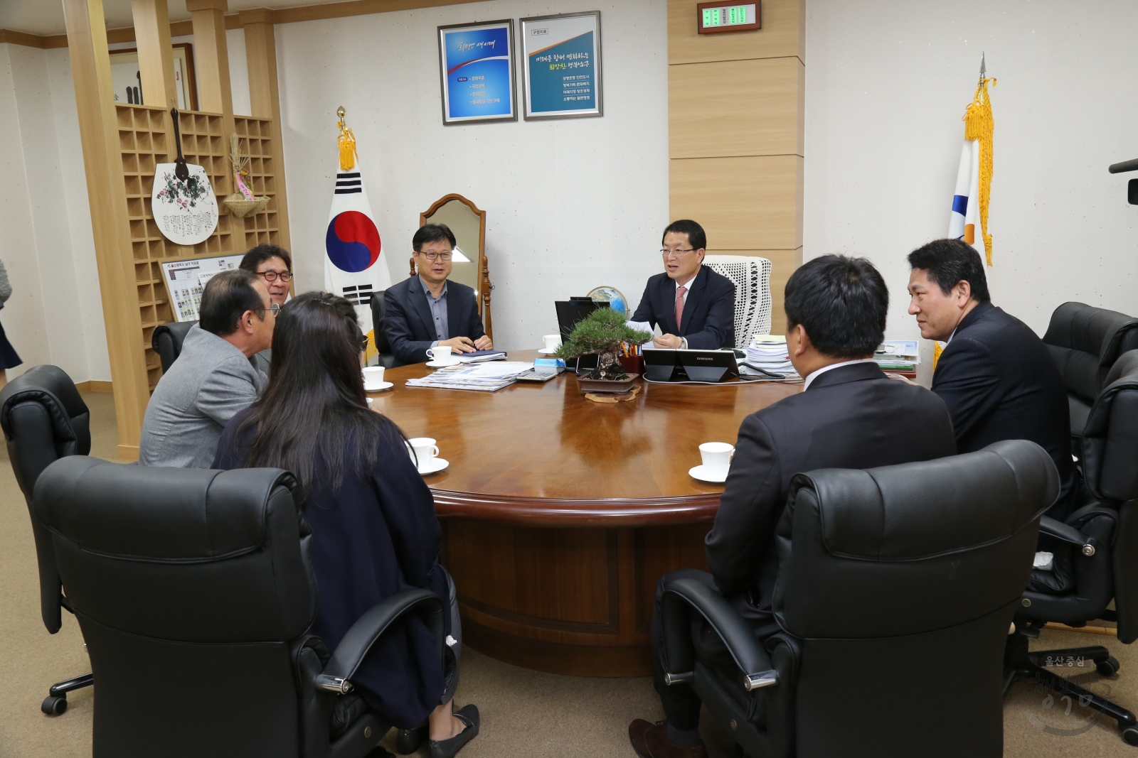 자율방범대 순찰차량 기증 의 사진