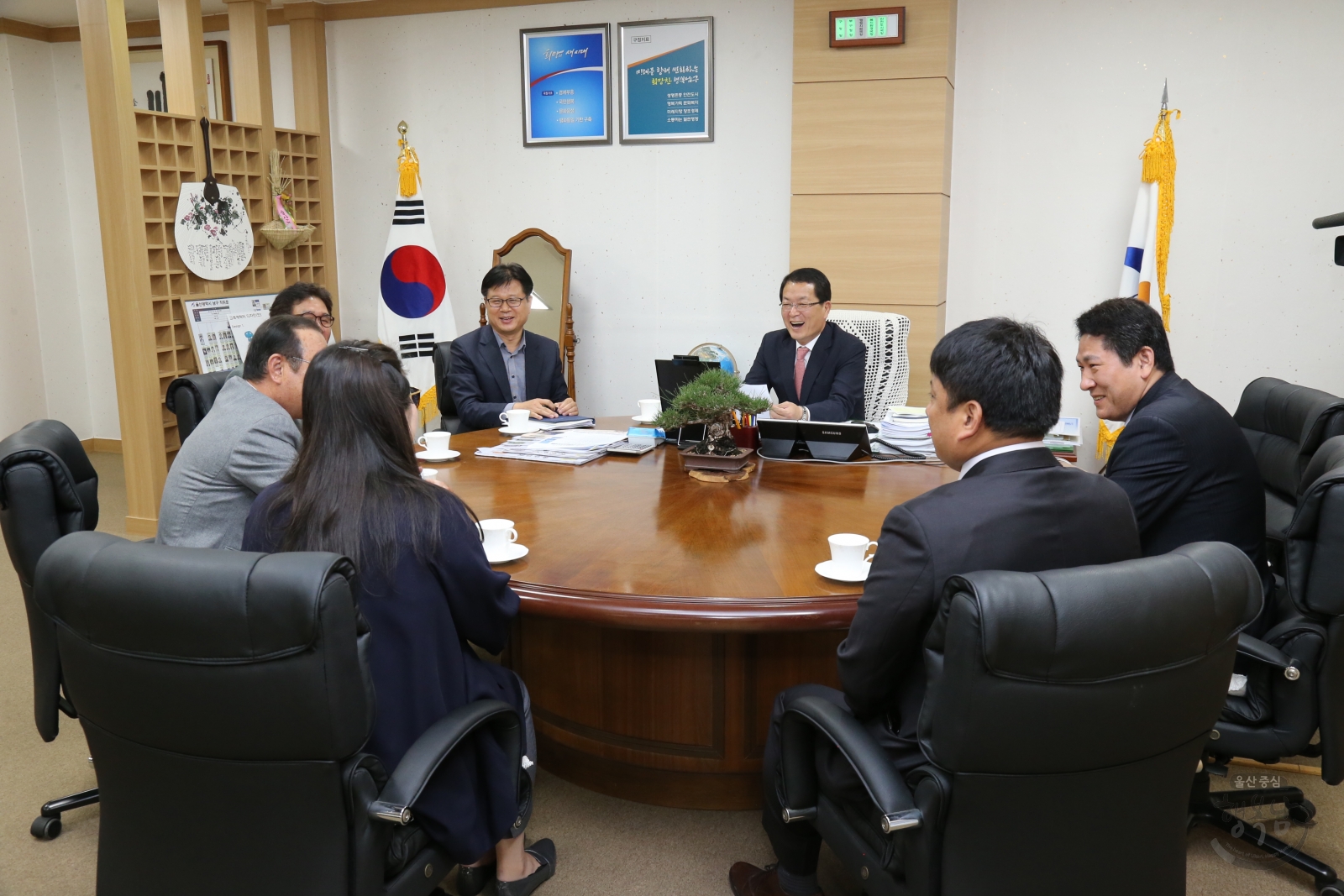 자율방범대 순찰차량 기증 의 사진