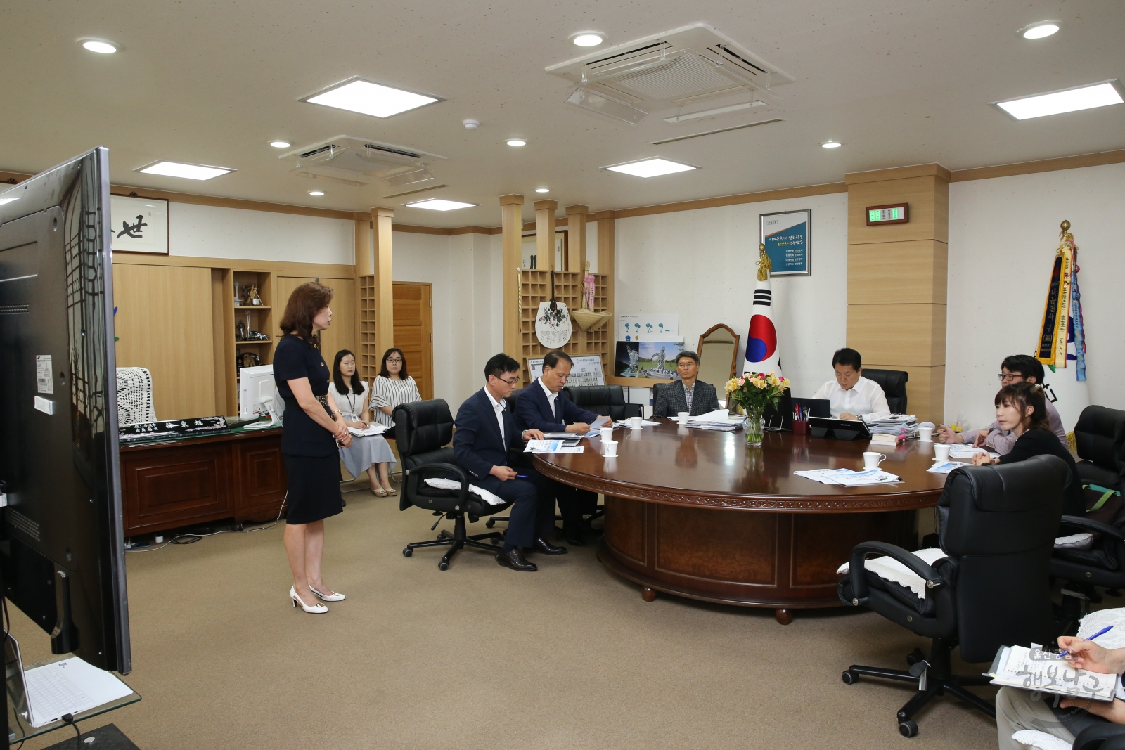 고령화대비 노인복지정책 중장기 계획수립 연구용역 착수 보고회 의 사진