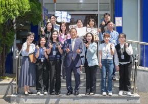옥동 행정복지센터 격려 방문 사진