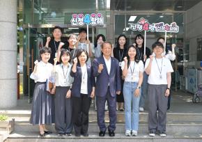 신정4동 행정복지센터 격려 방문 사진