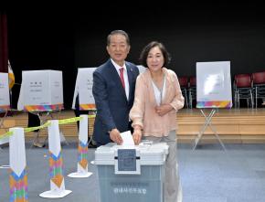 6.3지방선거 사전 투표 사진