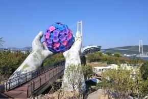 공중보행교 고래등길 준공 사진